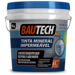 BAUTECH TINTA MINERAL BRANCO (BD 10 KG)