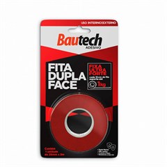 BAUTECH FITA DUPLA FACE INT/EXT 25MMX 2M