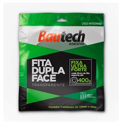 BAUTECH FITA DUPLA FACE INT 12MM X 20M