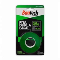BAUTECH FITA DUPLA FACE INT 12MMX 2M