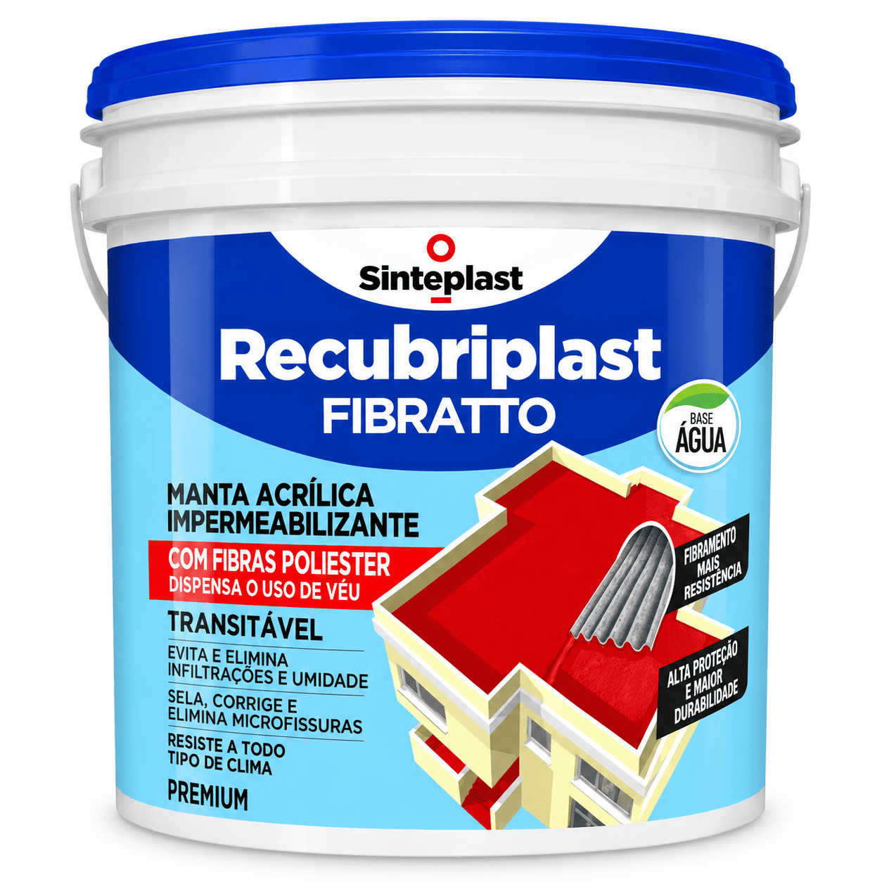RECUBRIPLAST FIBRATTO TELHA 12 KG